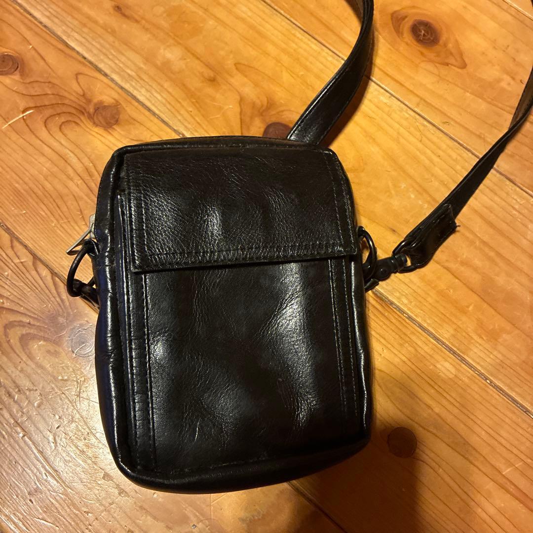 【値下げしました】PORTER 黒 レザー ショルダーバッグ