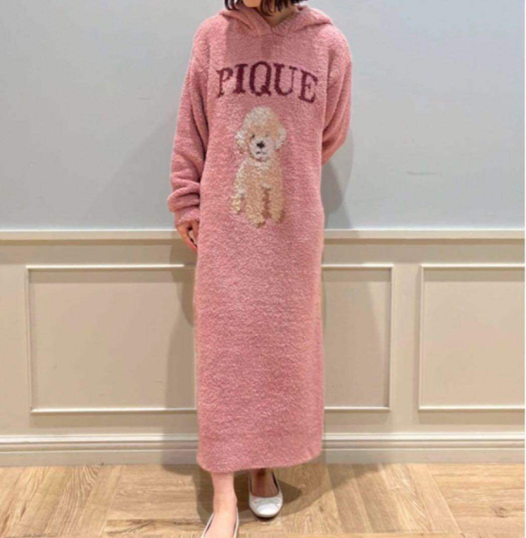 新品タグ付き☆ジェラートピケ トイプードルジャガードワンピース