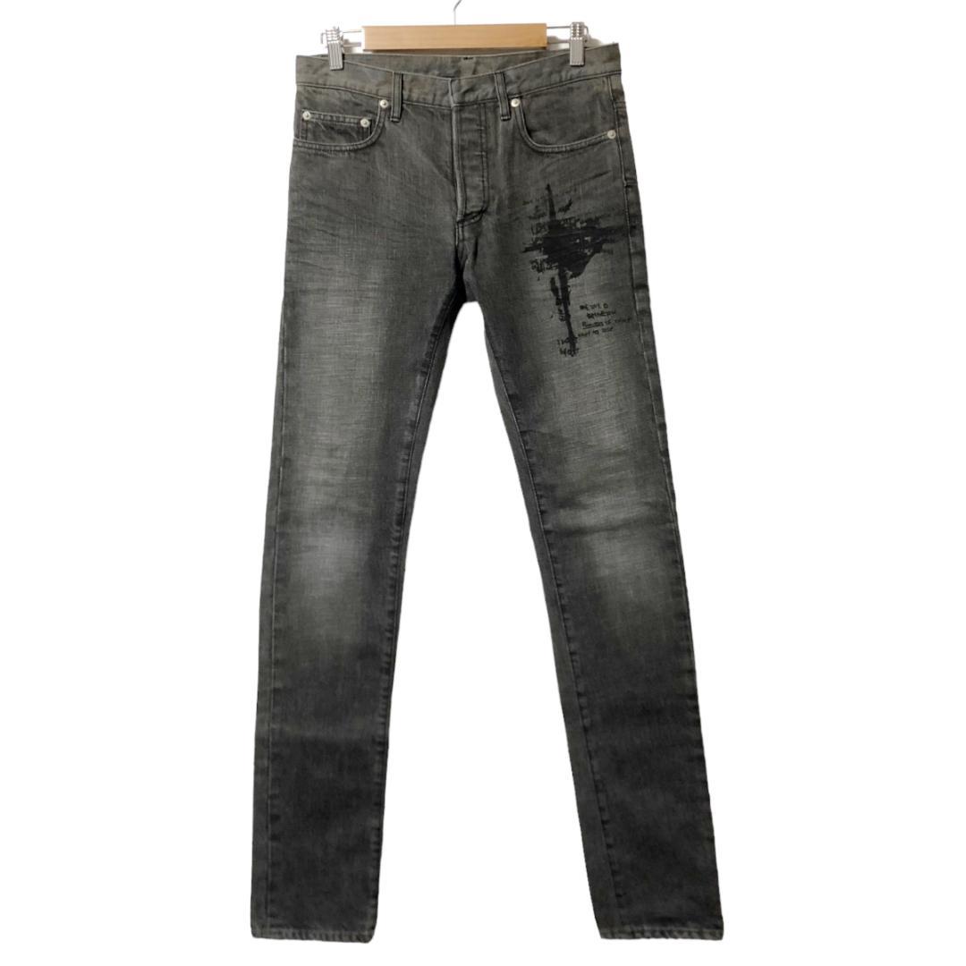 ディオールオム 09AW バスキアプリント ジェイク デニムパンツ 28