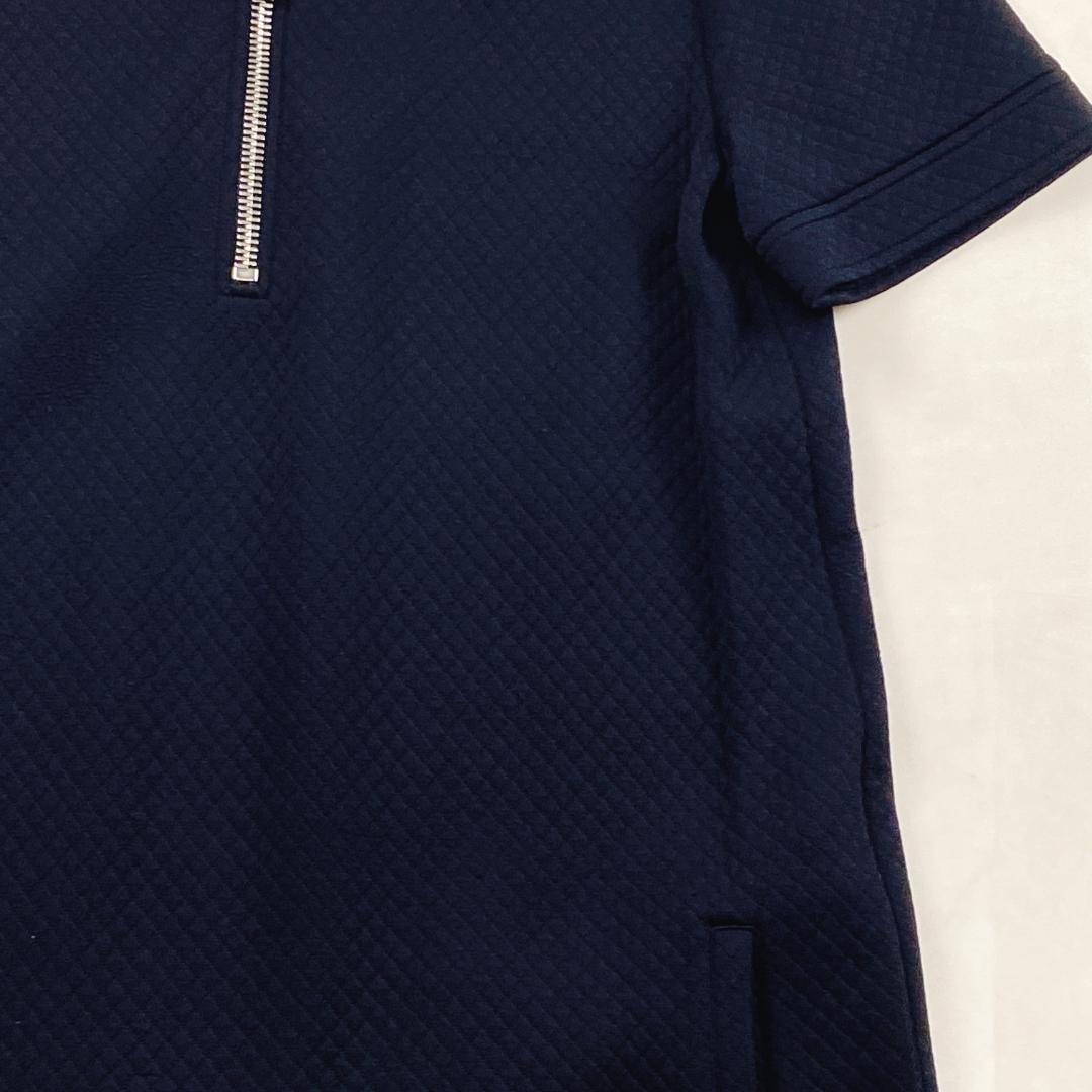 美品 ストレッチ GUCCI キルティング ロゴジップ ワンピース