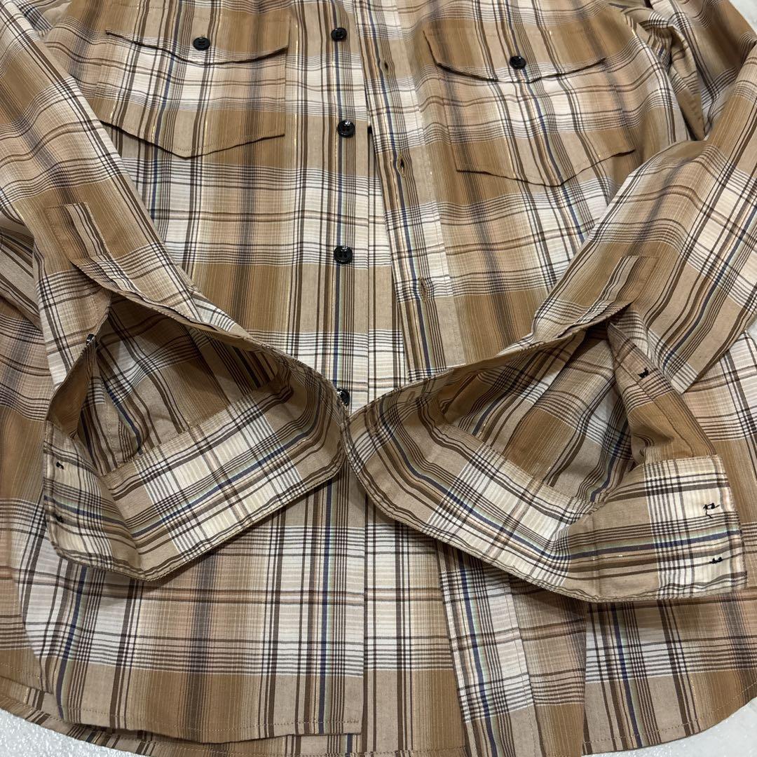 SAINT LAURENT PARIS 14ssオンブレ チェックシャツ 37