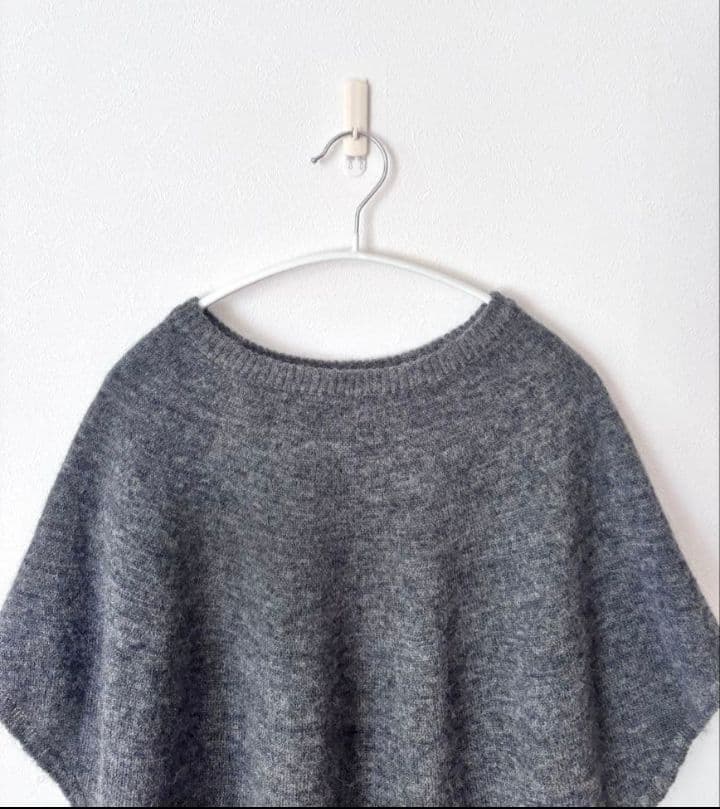 中川政七商店 重ね着するポンチョケープ アルパカ ウール ニットベスト