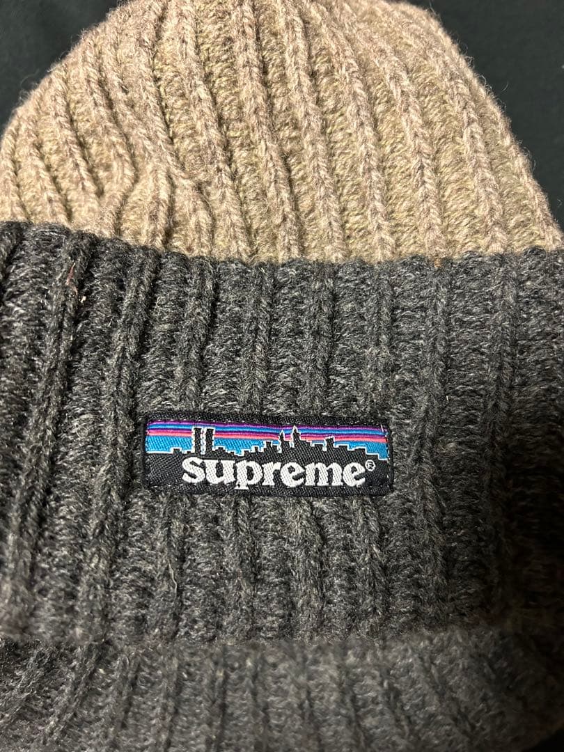 Supreme パタゴニアロゴ ビーニー ニット帽 パタロゴ 初期 - メルカリ
