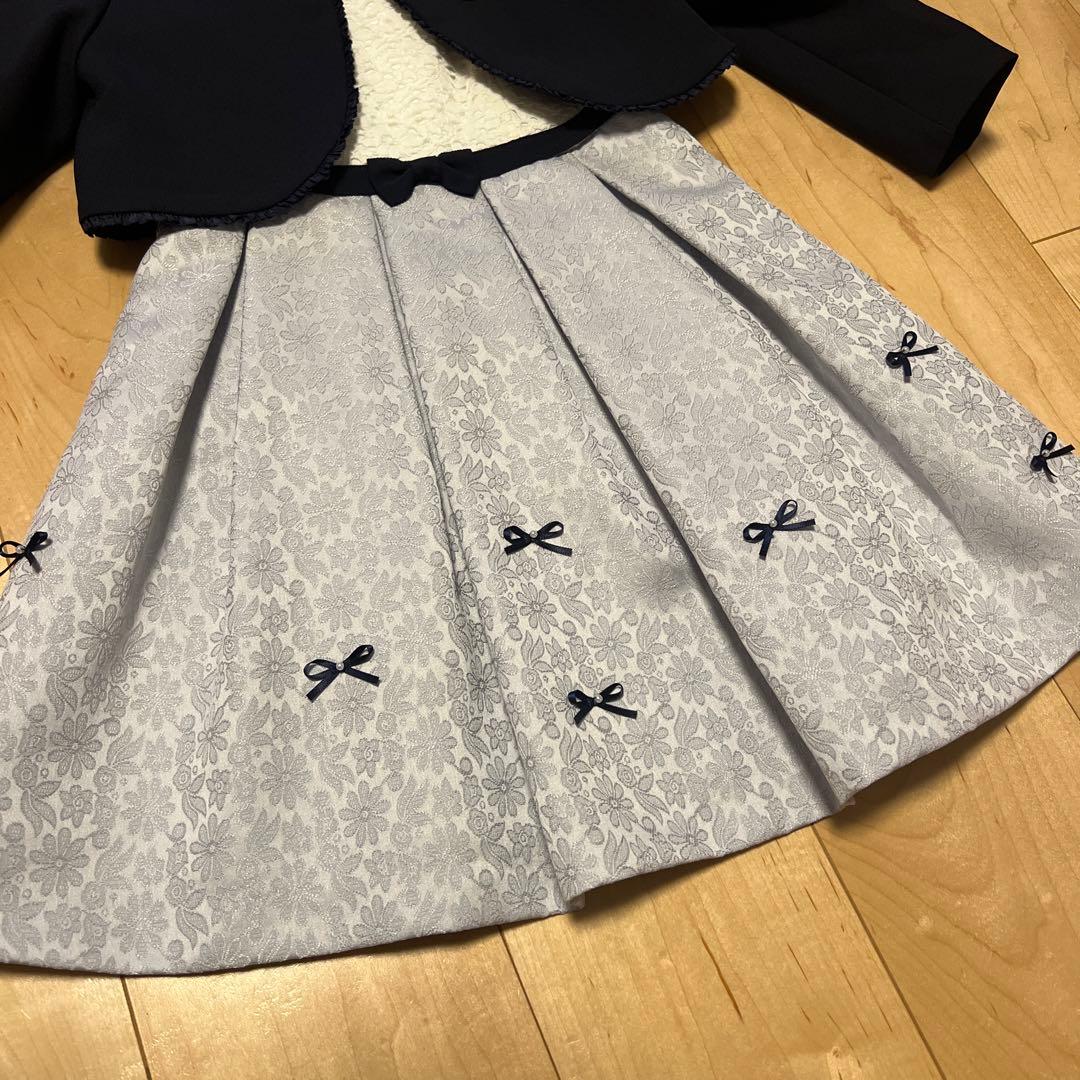 サンカンシオン 3can4on フォーマル ジャケット ワンピース レース