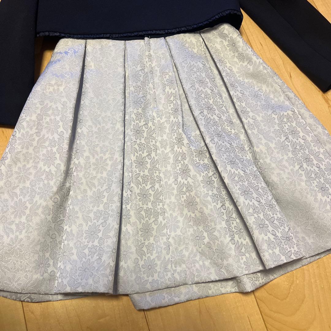 サンカンシオン 3can4on フォーマル ジャケット ワンピース レース