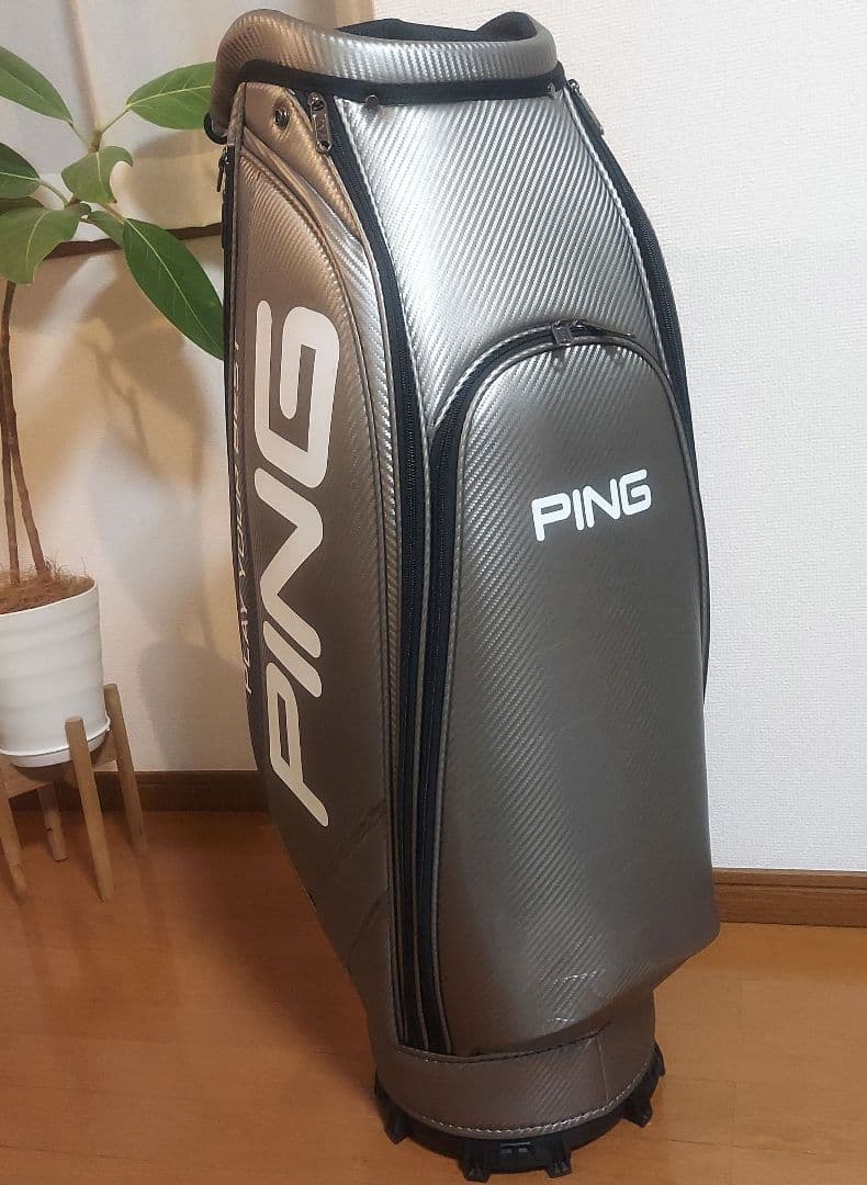 PING キャディバッグ シルバー ガンメタル 9.5型 美品 CB-U2502 - メルカリ