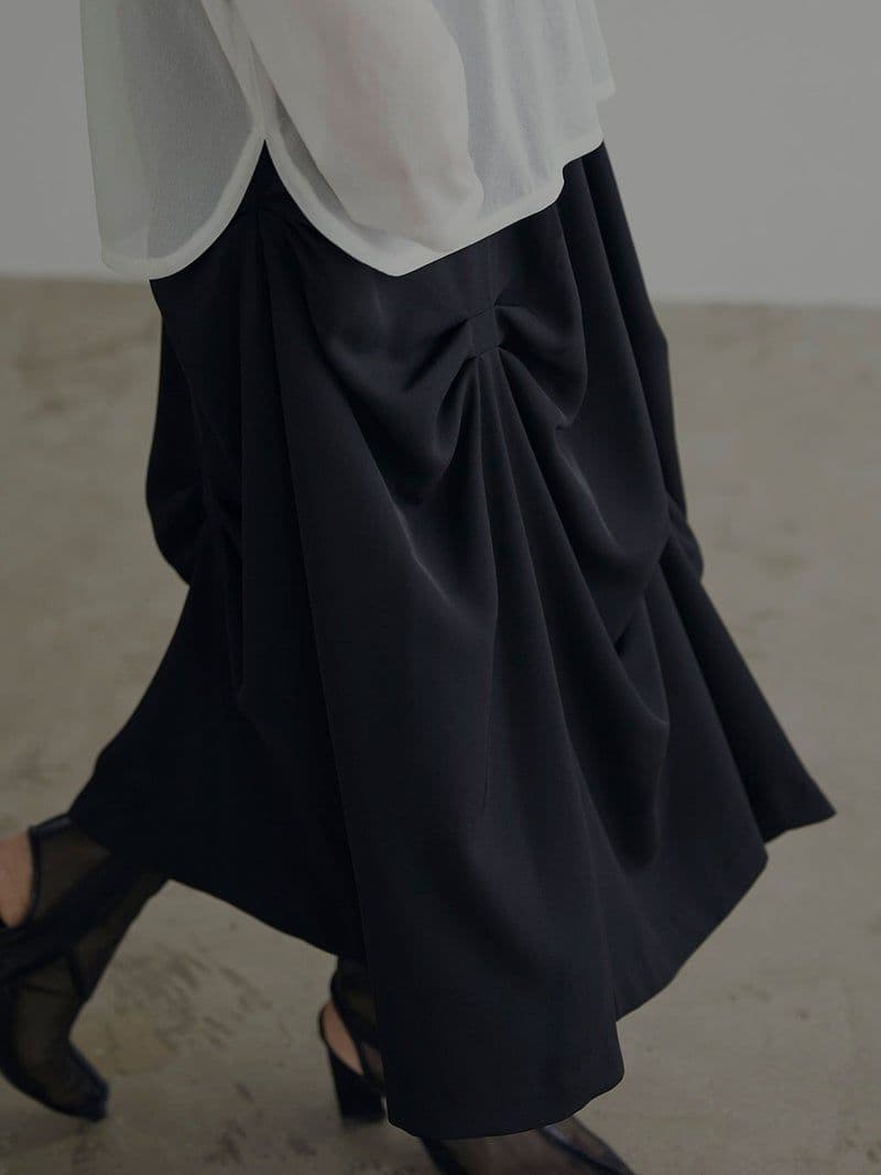 RANDOM TUCK HEM SKIRT　ameri vintage