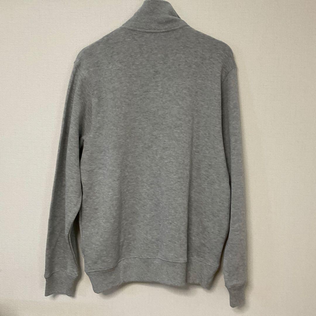 LACOSTE ライトグレー ハーフジップ ニット 4/M 新品 タグ付き