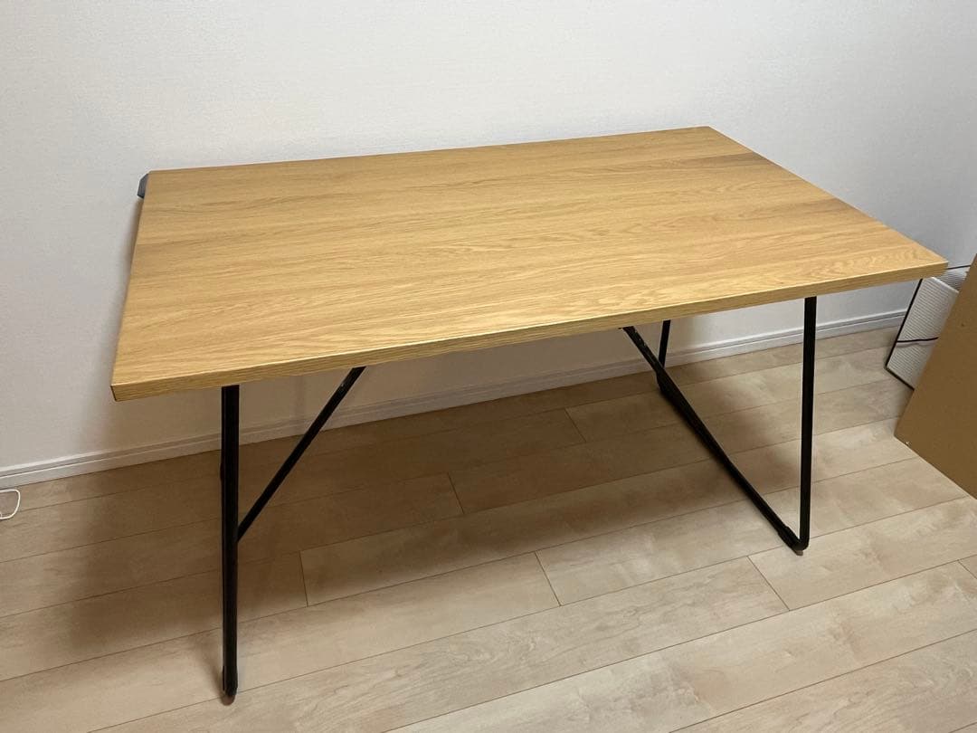 無印良品　木製折りたたみテーブル オーク材 突板 幅１２０