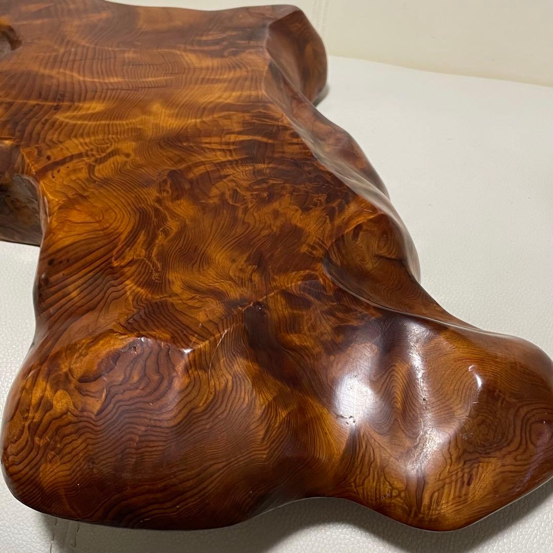 屋久杉台座 花台 飾り台 工芸品 置台 希少置き台 世界遺産 生け花