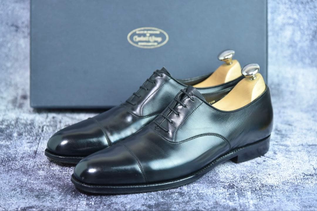 クロケット&ジョーンズ　ブルトン　5.5D　黒　349ラスト　ハンドグレード