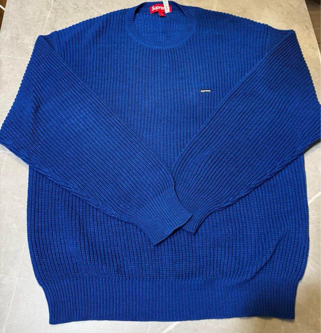 Supreme 23fw Small Box Ribbed Sweater 青 Small Box Ribbed Sweater | Supreme 23fw