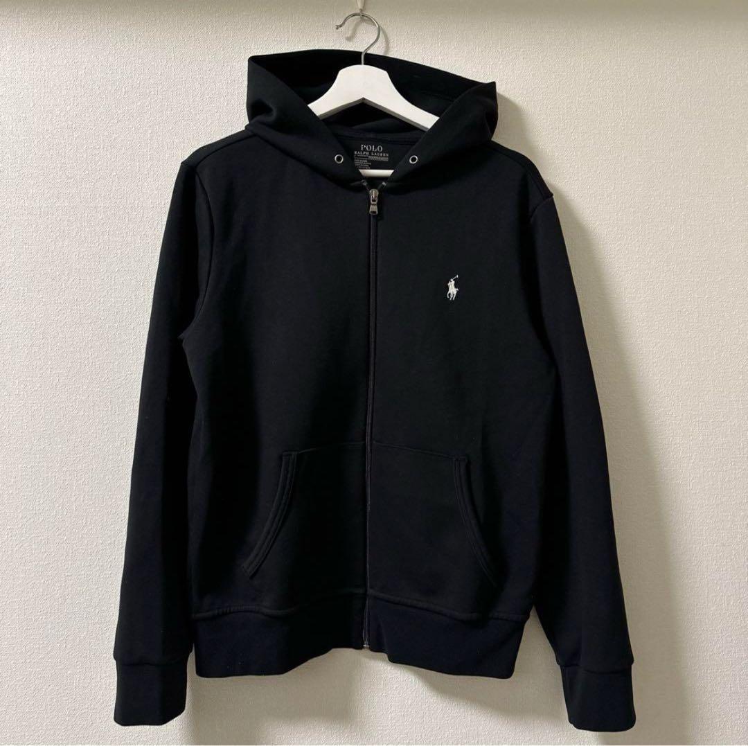 ポロ・ラルフ・ローレン フルジップパーカー 黒 - メルカリ