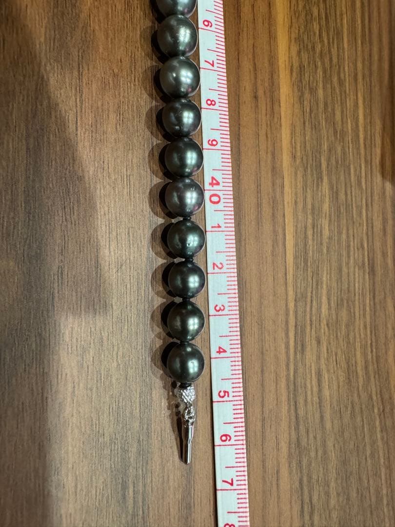 大粒黒真珠　銀座松屋　ネックレス　ピアス　セット　冠婚葬祭　フォーマル