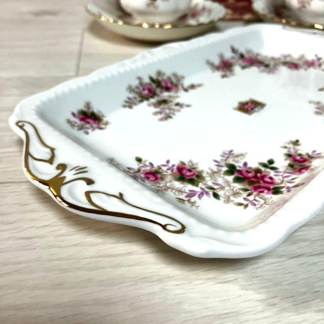 ロイヤルアルバート スクエアトレイ サンドウィッチプレート ティー