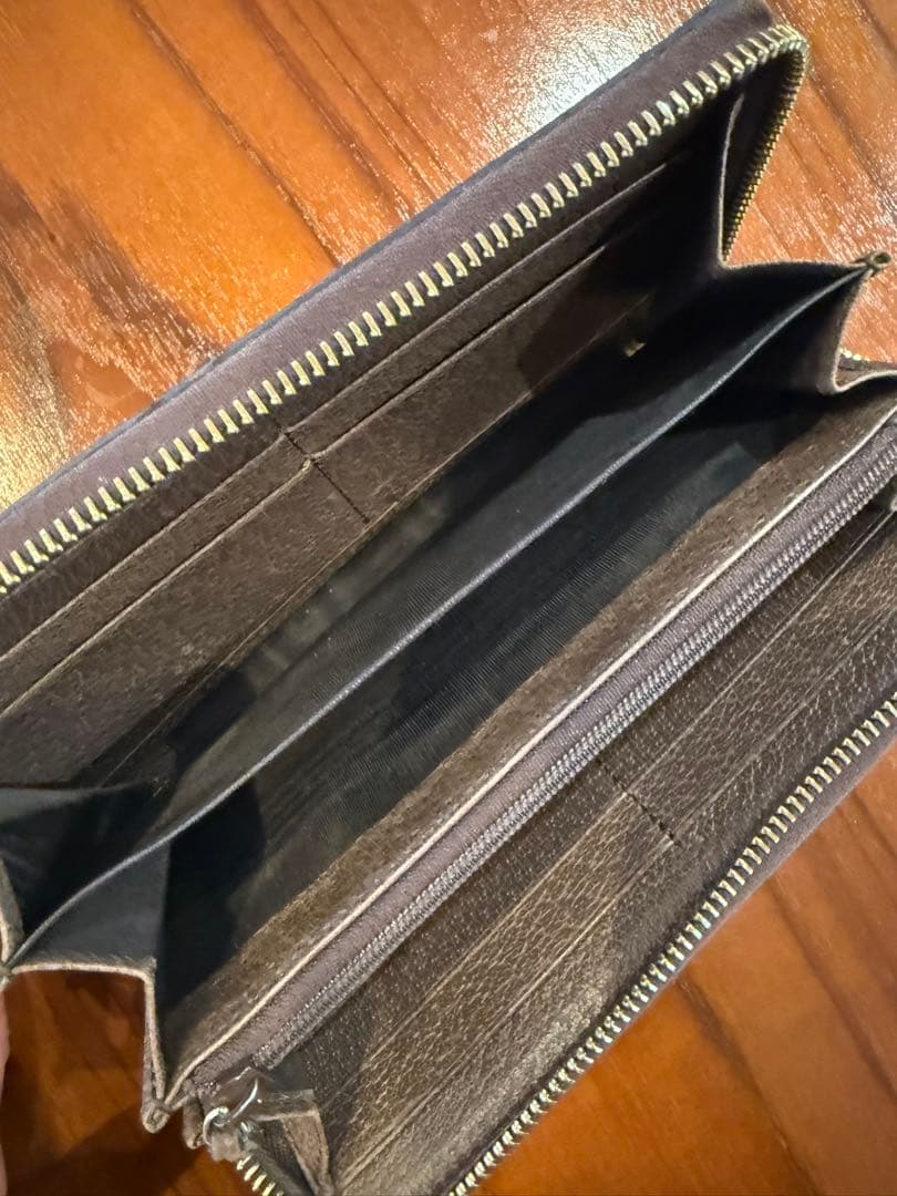 GUCCI 長財布　GG ジップアラウンドウォレット　オフィディア　箱付き　美品