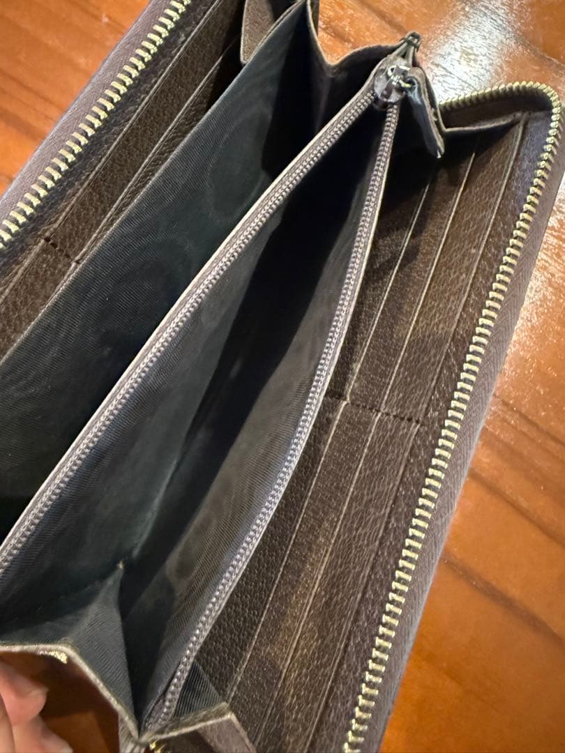 GUCCI 長財布　GG ジップアラウンドウォレット　オフィディア　箱付き　美品