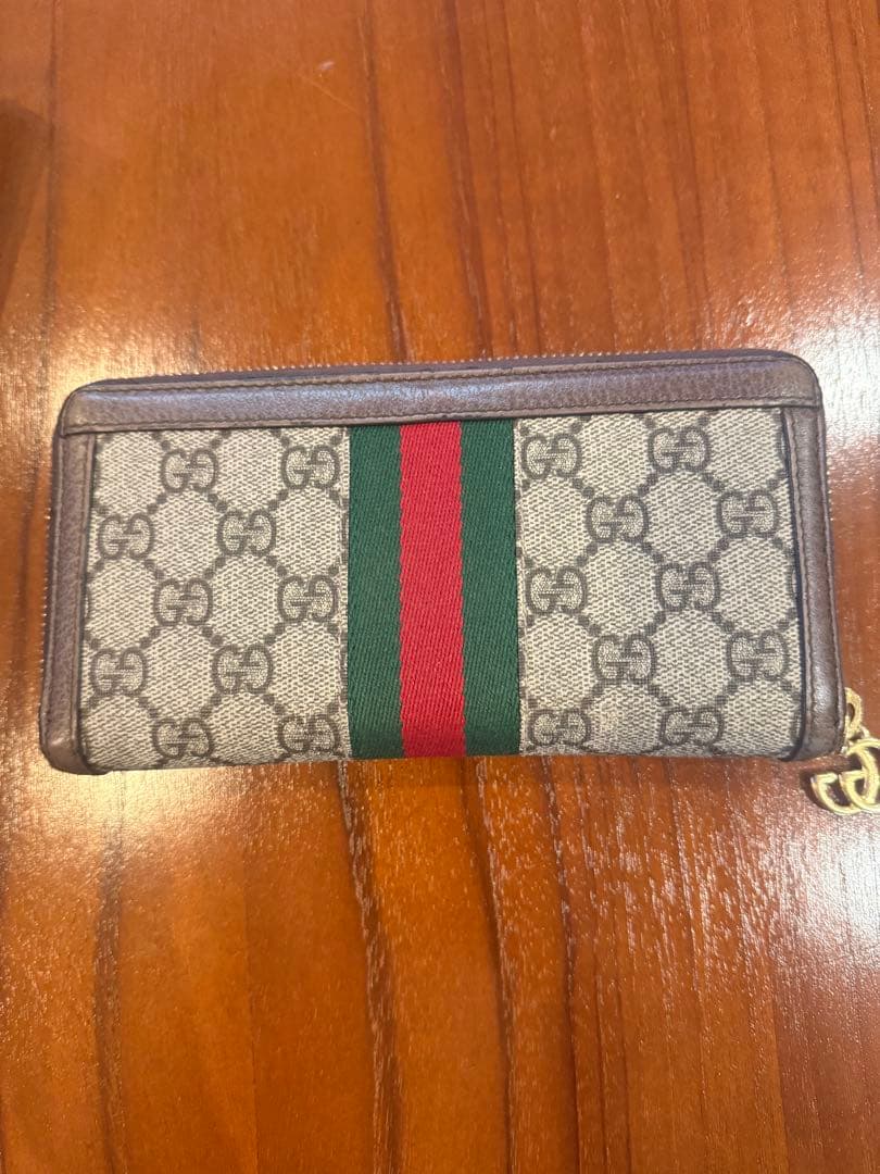 GUCCI 長財布　GG ジップアラウンドウォレット　オフィディア　箱付き　美品