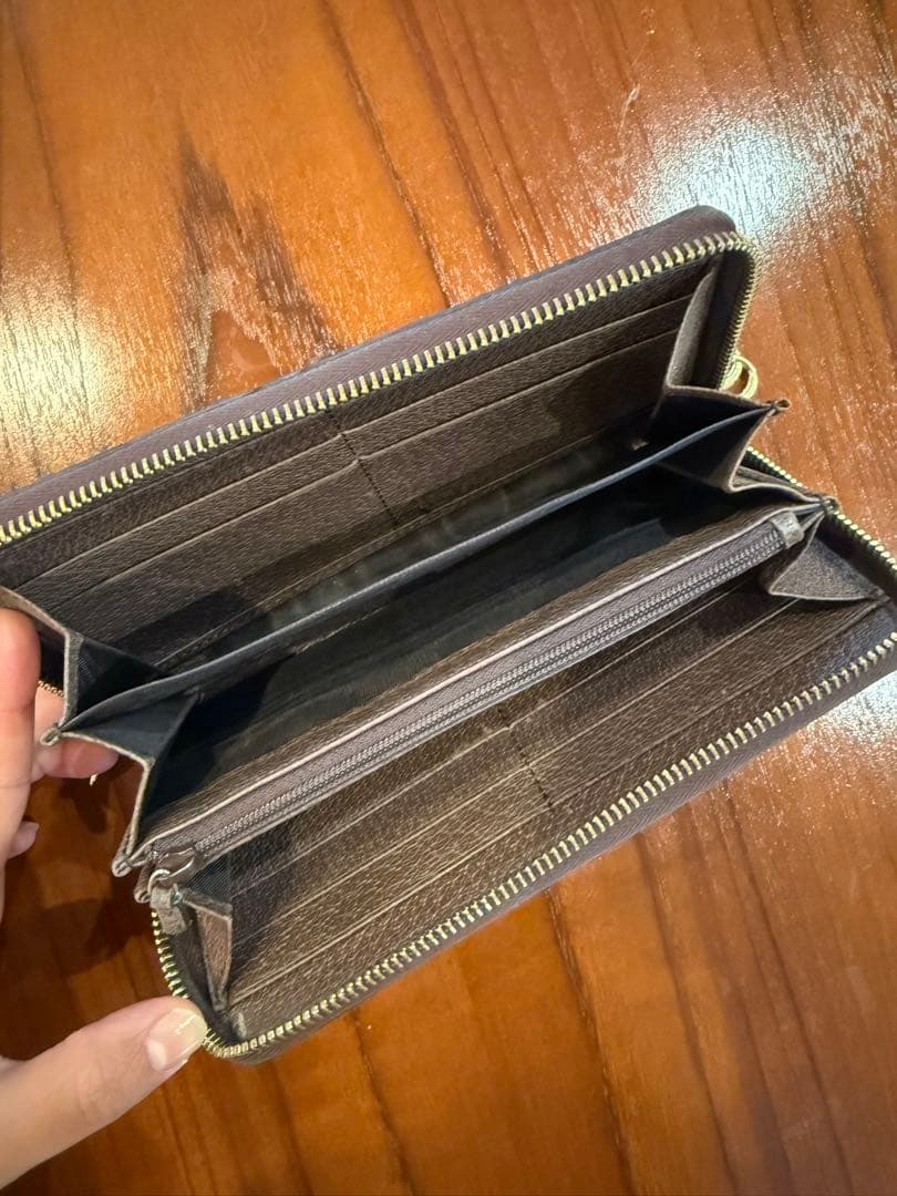 GUCCI 長財布　GG ジップアラウンドウォレット　オフィディア　箱付き　美品