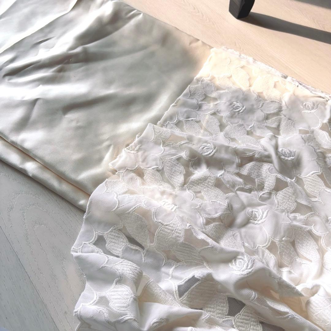 Wedding ウエストリボン1回着セミオーダードレス煌めき玉蟲ブラック