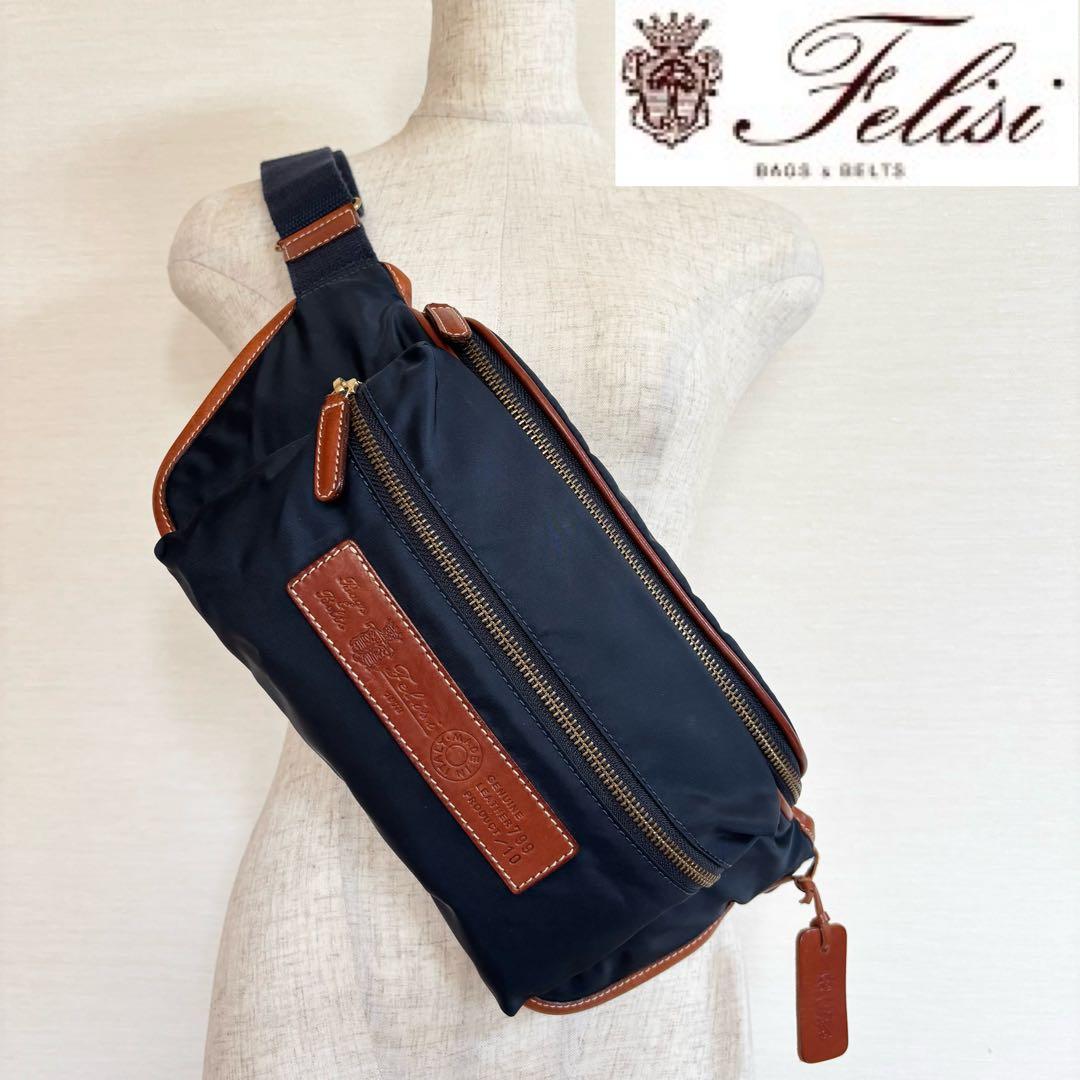 極美品】Felisi フェリージ ショルダーバッグ ボディバッグ 799/10