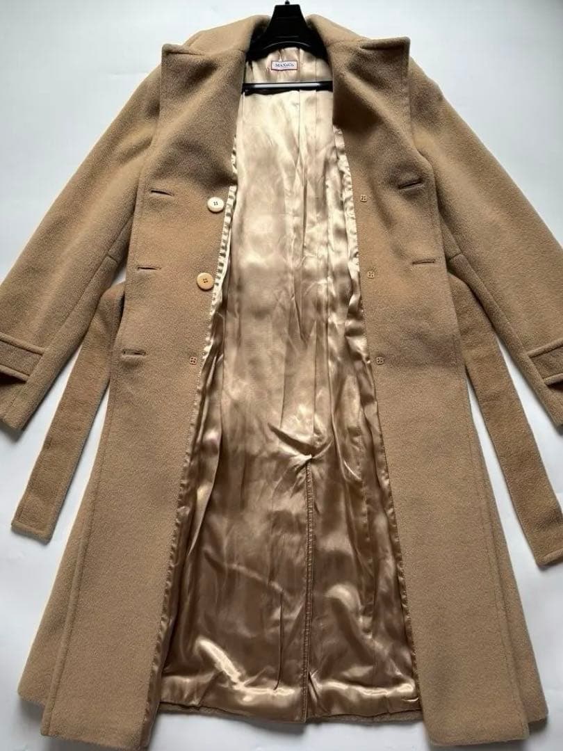 【美品】マックスマーラ Max&co 上品 高級 ベルテッドロングコート 40