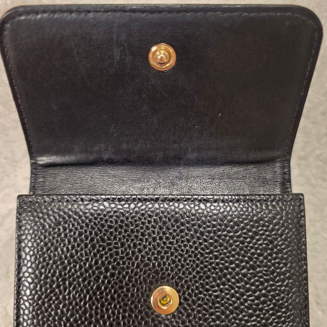 【CHANEL】二つ折り財布✨️キャビアスキン