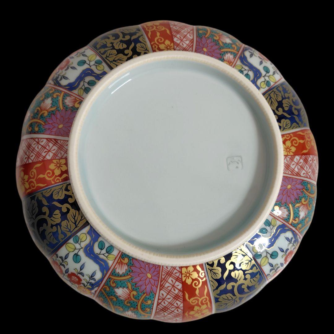 未使用 有田焼 清秀作 元禄古伊万里 金彩 大鉢 大皿 木箱付