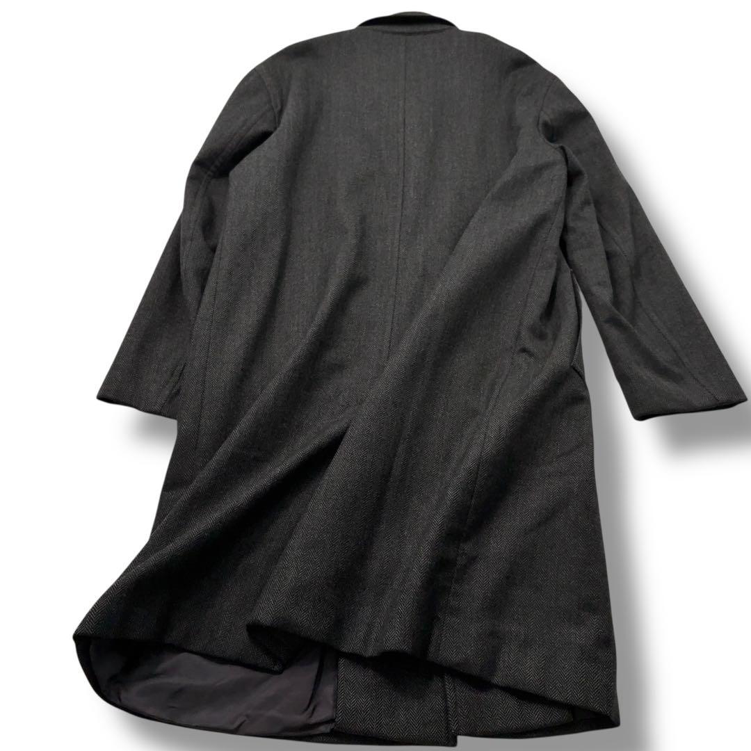 高級】CANALI カナーリ ロロピアーナ　カシミヤ ヘリンボーン コート 52