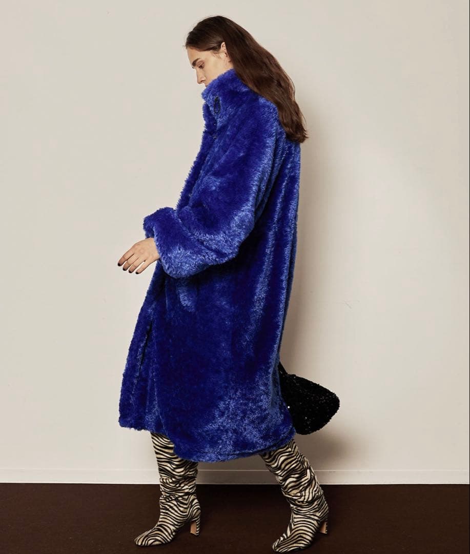 maison special ビッグカラー ロングボアブルゾン