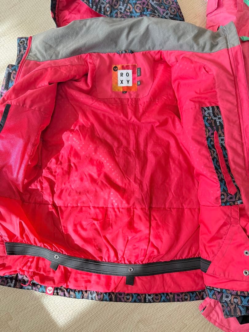 【美品】ROXY スノーボードウェア スキーウェアー上下セット 上M 下S