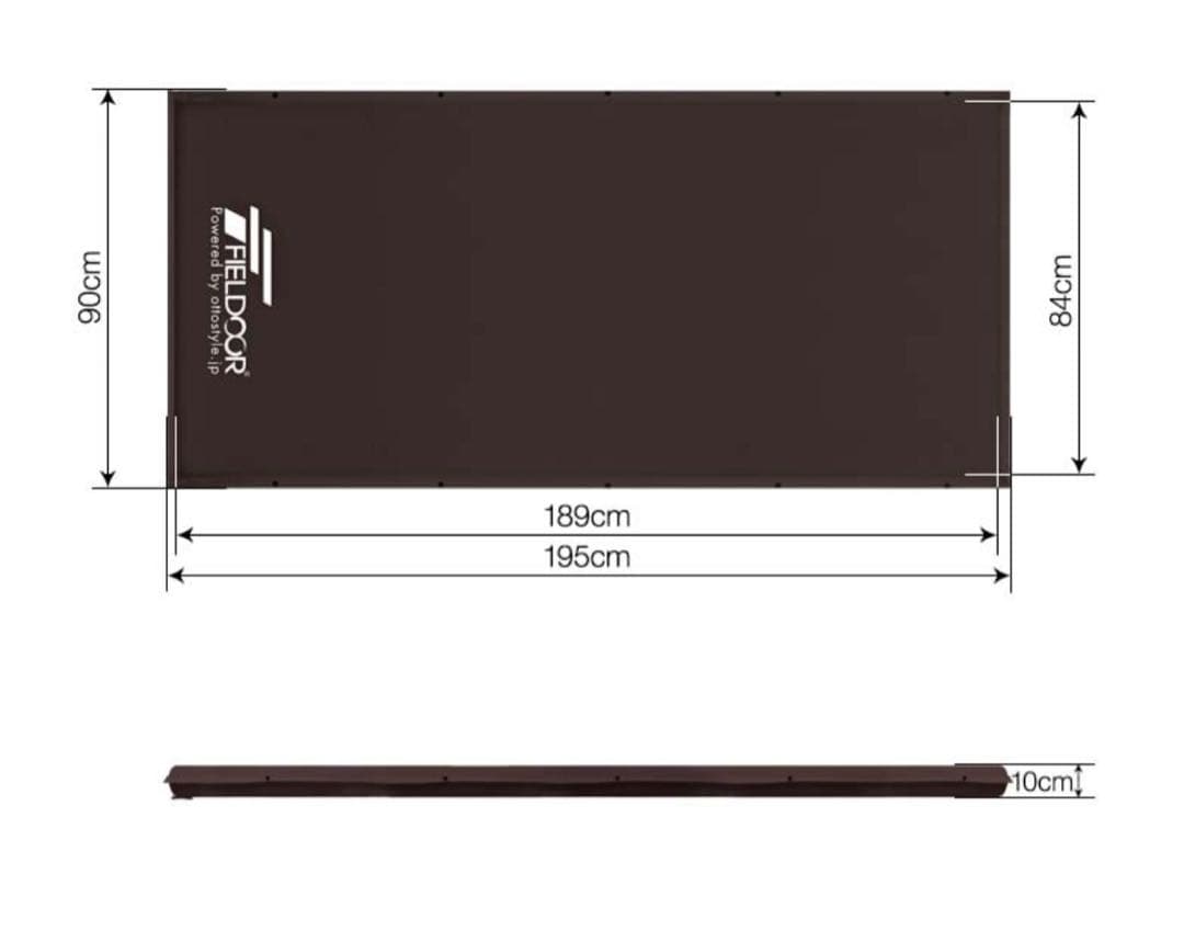 FIELD DOOR Mサイズ インフレーターマット 厚さ10cm×2枚セット