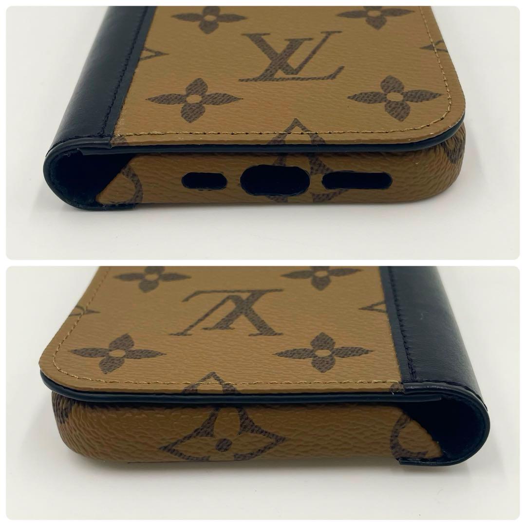 定価9万・美品ルイヴィトン モノグラムリバース フォリオ iPhone15Pro