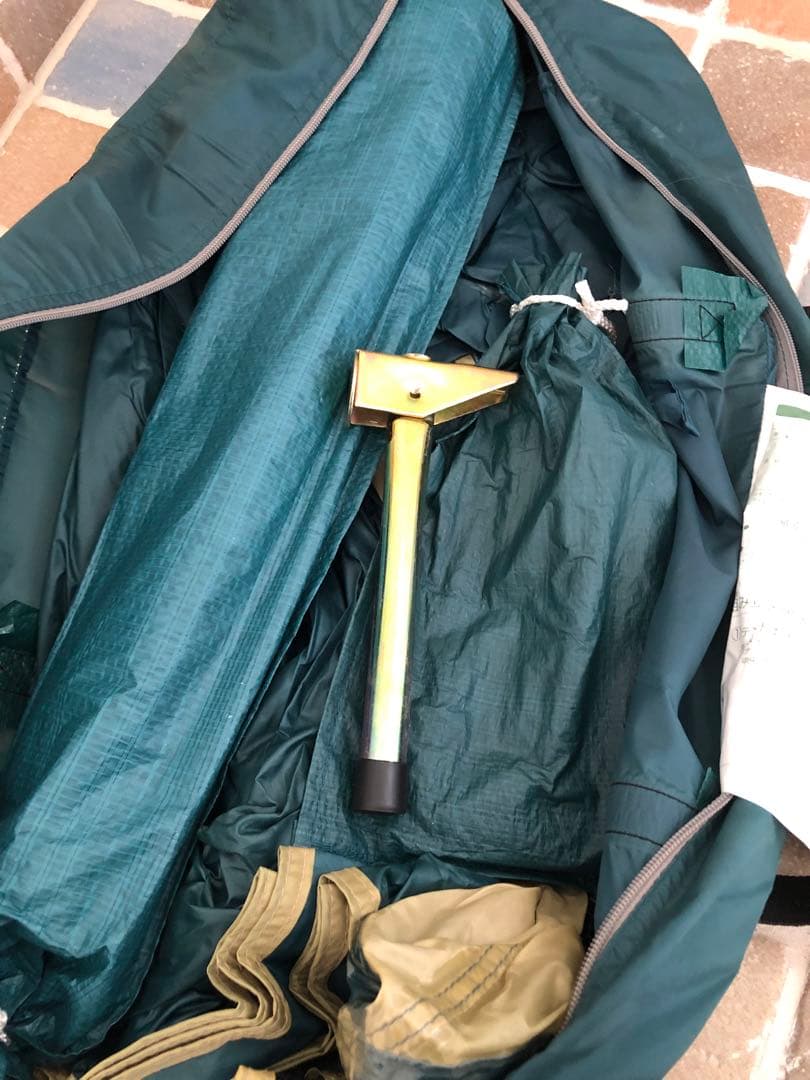 CAPTAIN STAG テント一式 収納バッグ付き ダークグリーン 5〜6人用