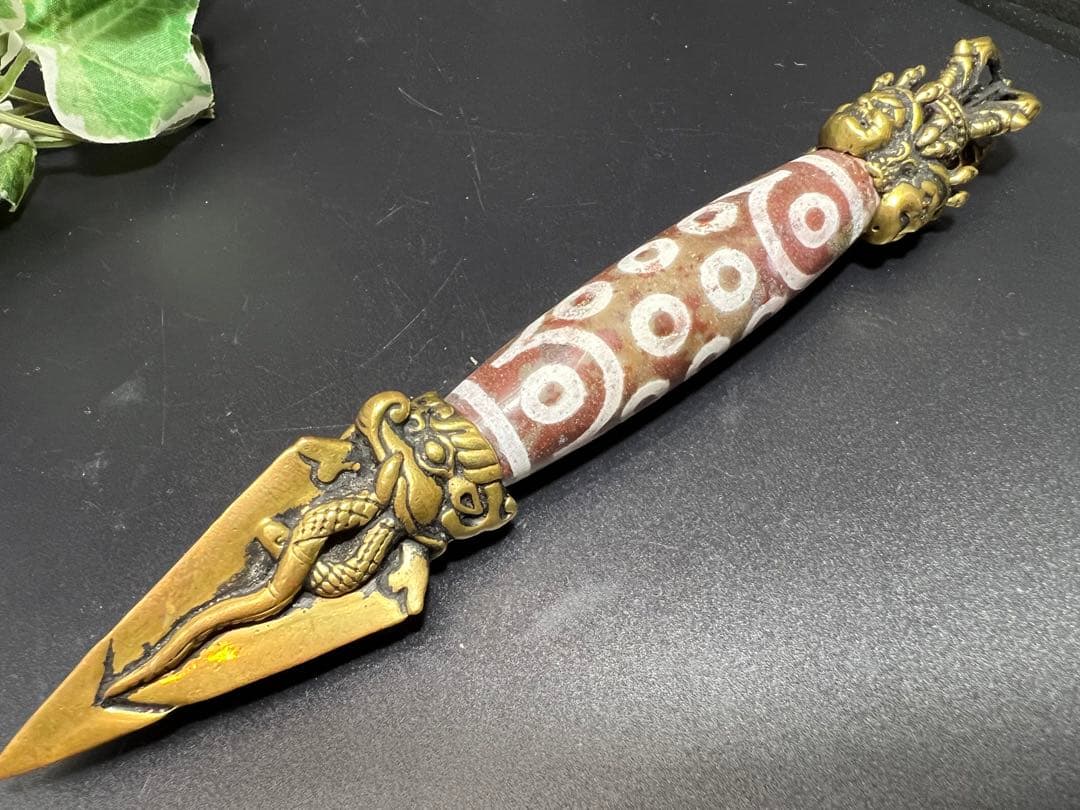 21眼天珠密教法器 プルパ 開運魔除け 魔障除き 結界を張る［