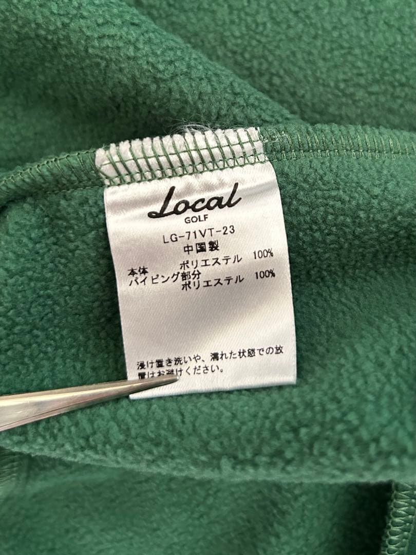 新品　タグ付　ローカルゴルフ　LOCAL GOLF フリースベスト　M/L