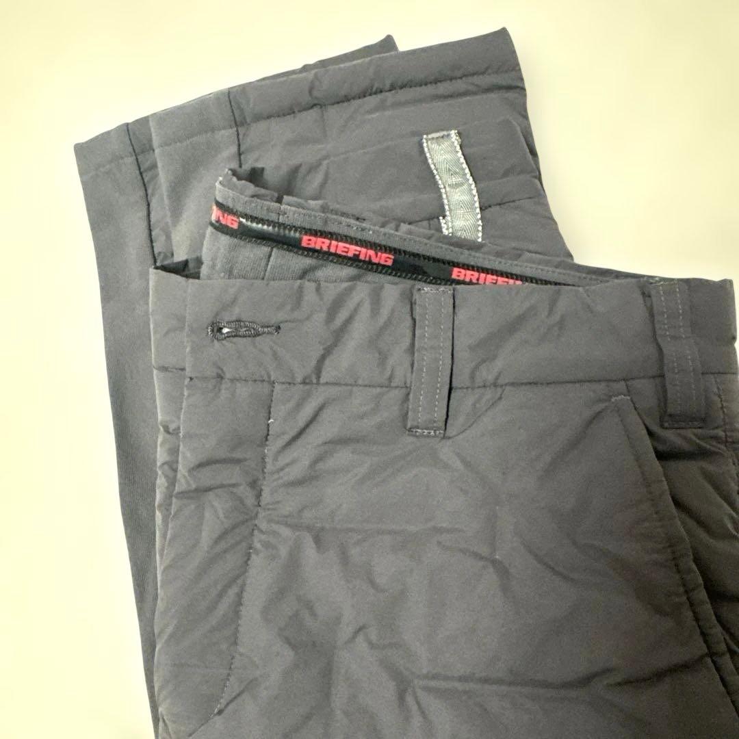 BRIEFING ダークグレー キルティングパンツ