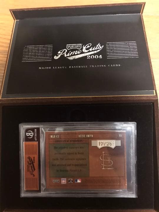 Ozzie smith 2004primecut サインカード Ozzie Smith Autographed