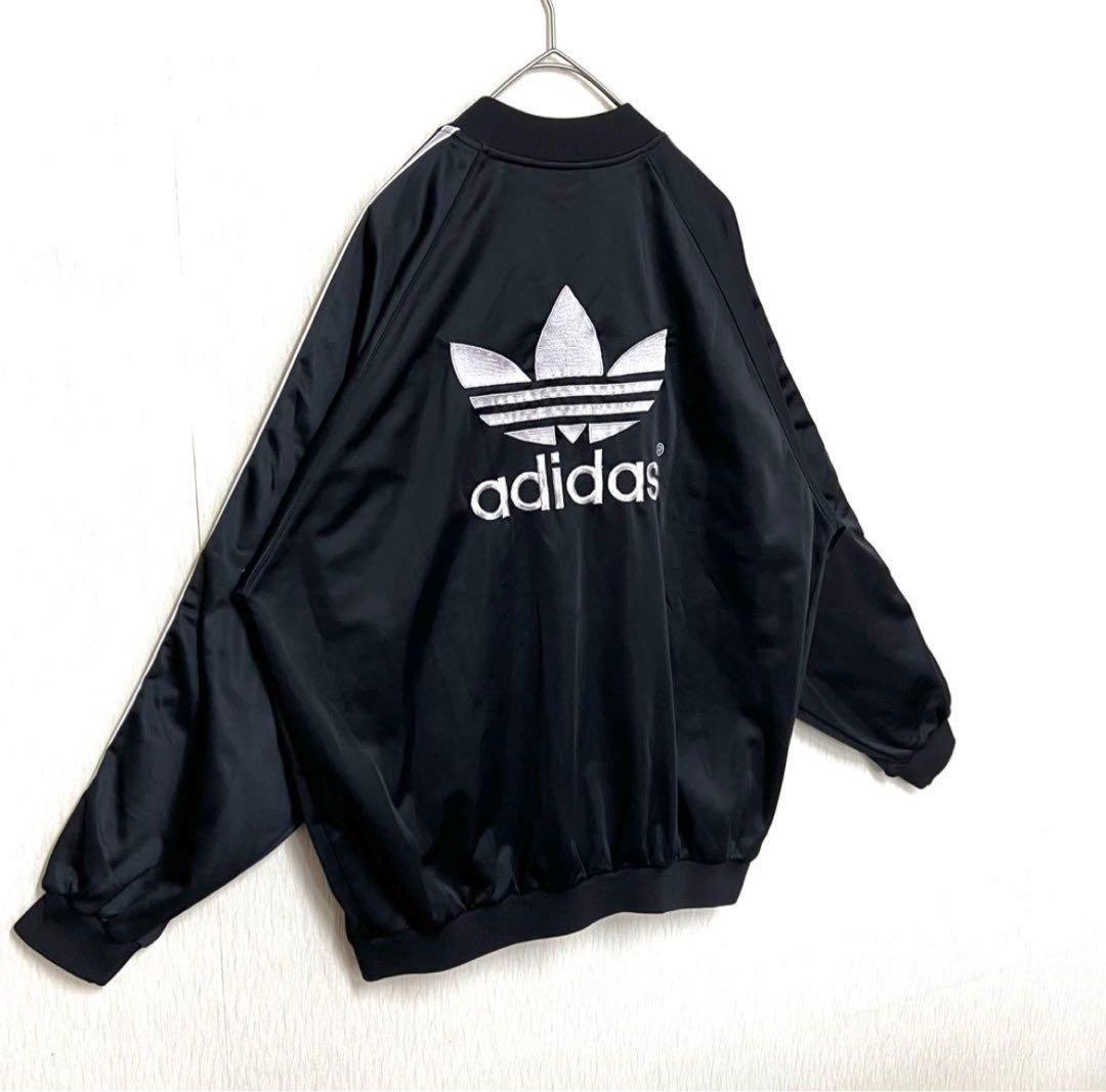 【入手困難】90s adidas ATP復刻トラックジャケット 黒白 L 古着