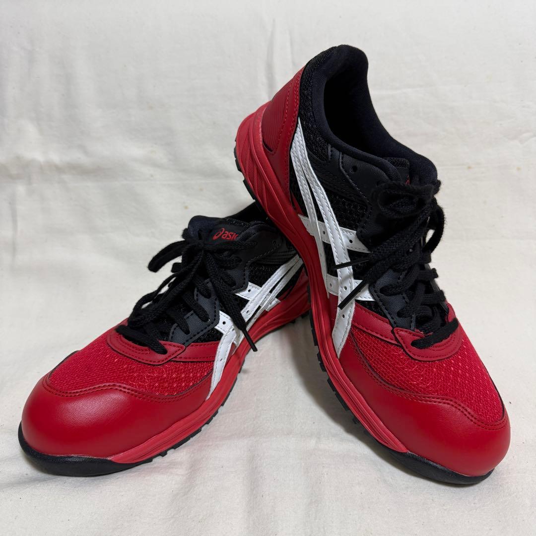 未使用、保管品 24.5cm！ アシックス ウィンジョブ CP210 紐 安全靴