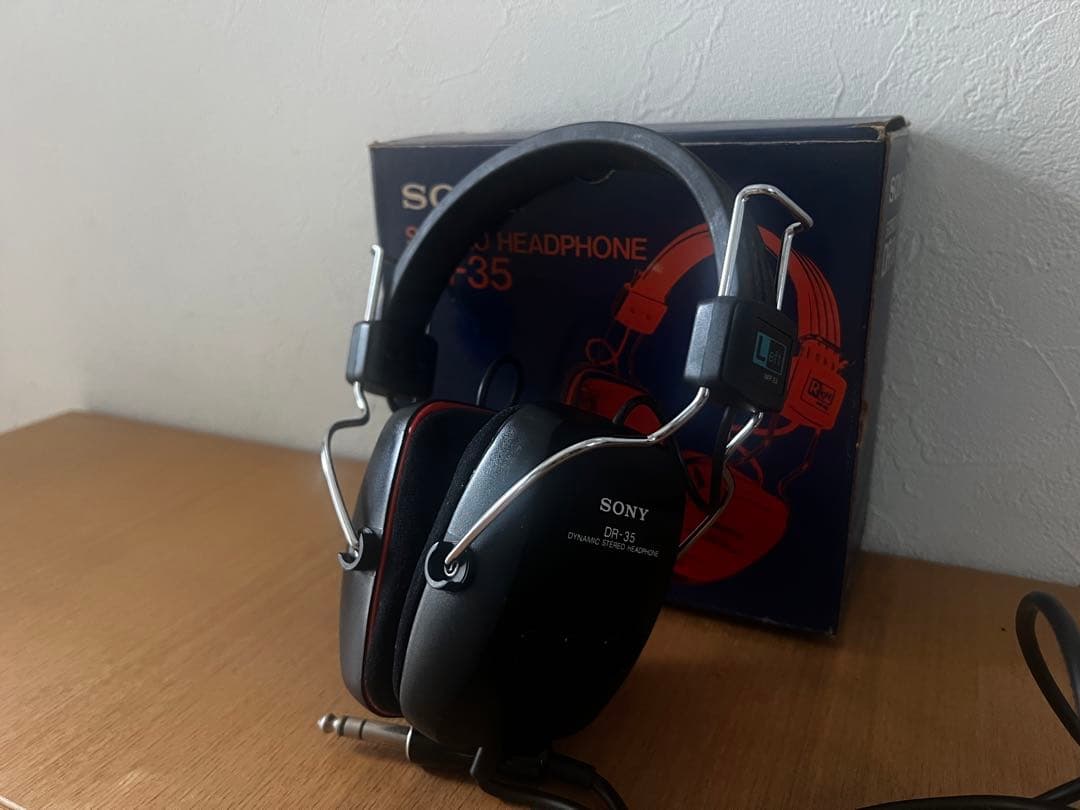 SONY DR-35 ヘッドフォン ジャンク 昭和レトロ - メルカリ
