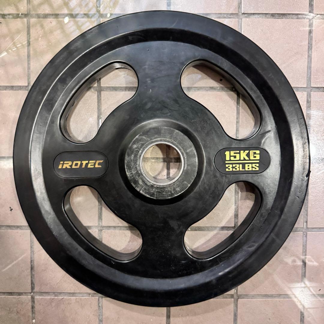 107.5kg IROTEC ラバー 50mm オリンピック プレート 12枚