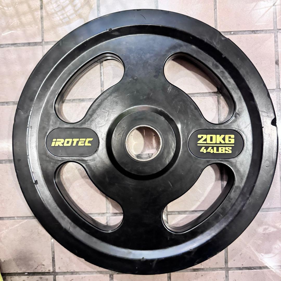 107.5kg IROTEC ラバー 50mm オリンピック プレート 12枚