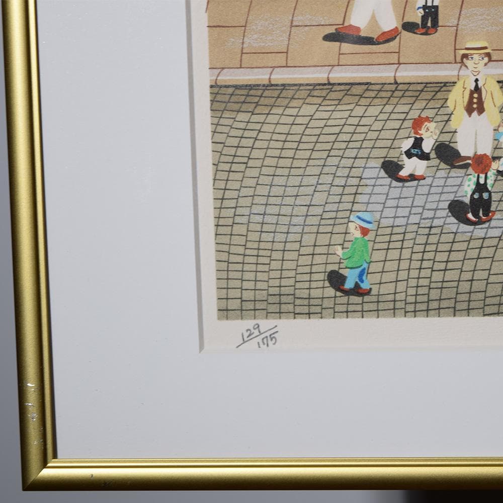 ビン・カシワ BIN KASHIWA パリの夕暮れ 師:ヒロ・ヤマガタ 額装