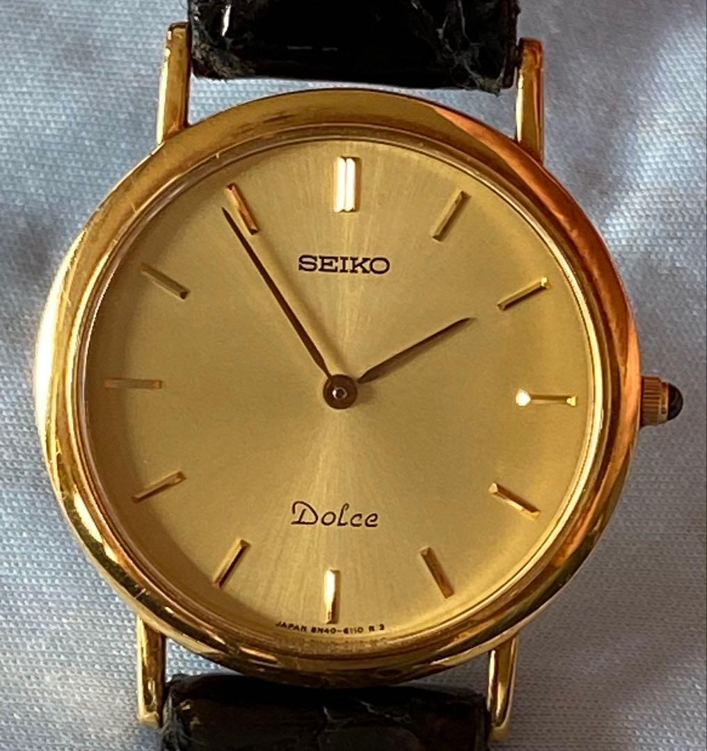 セイコー ドルチェ / 18KT/金無垢 / ワンオーナー本人使用品/30mm