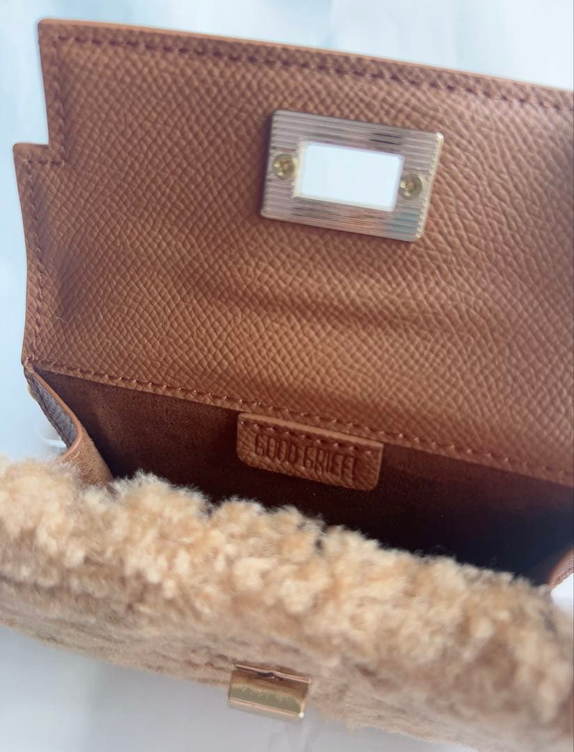 【未使用】GOOD GRIEF!/グッド グリーフ　ボアコンパクトケースチェーン