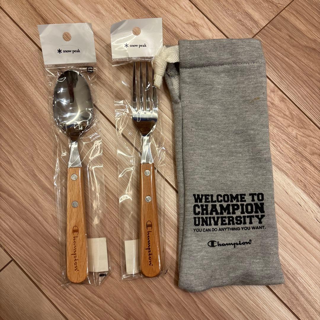 激レア！スノーピーク×チャンピオン カトラリーセット スプーン