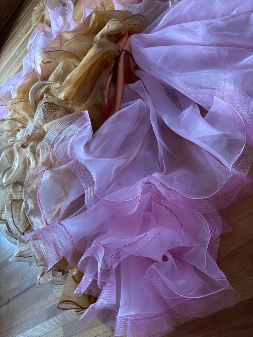 スタンダードレディース衣装　ゴールド　ベージュ　ピンク