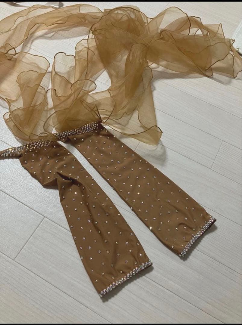 スタンダードレディース衣装　ゴールド　ベージュ　ピンク