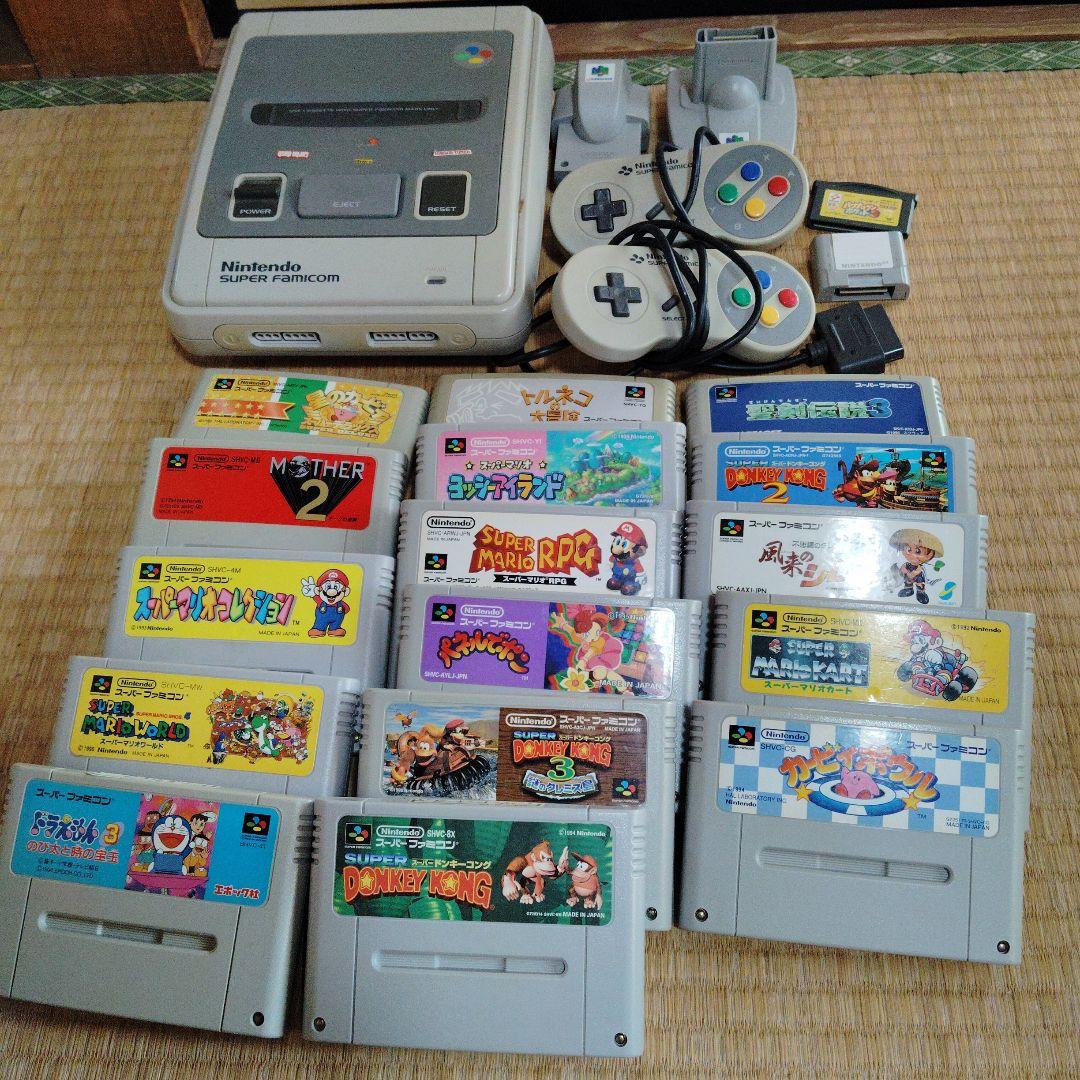 Nintendo スーパーファミコン 本体とゲームソフトセット ジャンク品